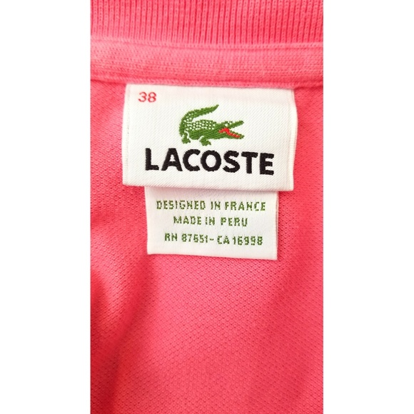 [NWOT] Lacoste Bright Rose Polo - Picture 6 of 6